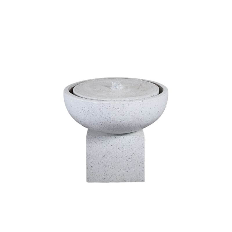 น้ำล้นหินขัดเสริมฮวงจุ้ย ARTGARDEN & DECOR รุ่น TMF-0461 SET 01 ขนาด 55*55*46 ซม. สีขาว_0